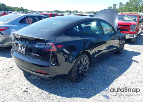 2023 Tesla Model 3 Performance Dual Motor All-Wheel Drive z USA, uszkodzony, nr VIN 5YJ3E1EC6PF395935